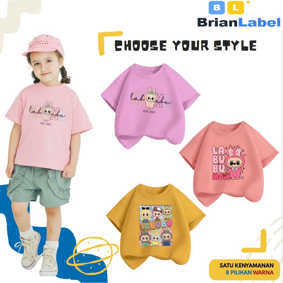 [Harga Grosir] Kaos Anak Premium: Distro Series Cotton Combed 24s