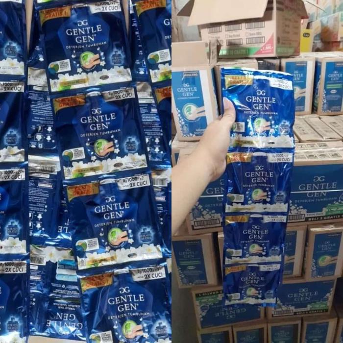 Gentle Gen Deterjen Cair Sachet- Gentle Gen Renceng isi 40 ml x 14 sachet - Gentle Gen Sachet