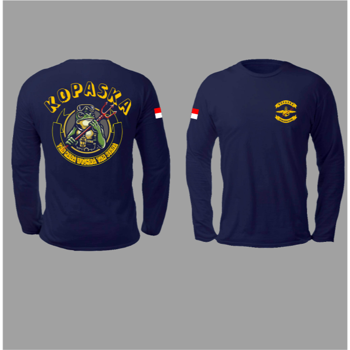 Baju KOPASKA terbaru lengan panjang/ Kaos tni al