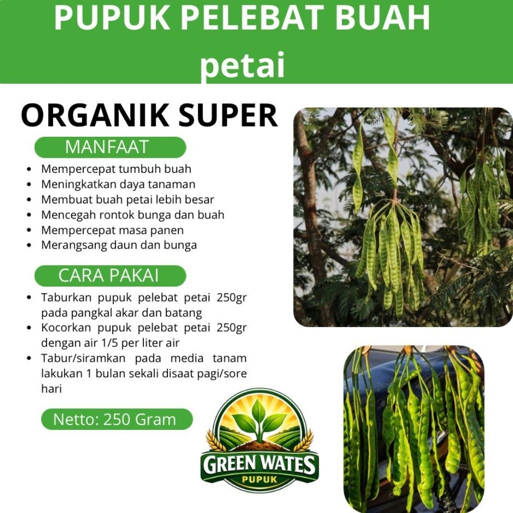 pupuk booster pelebat petai