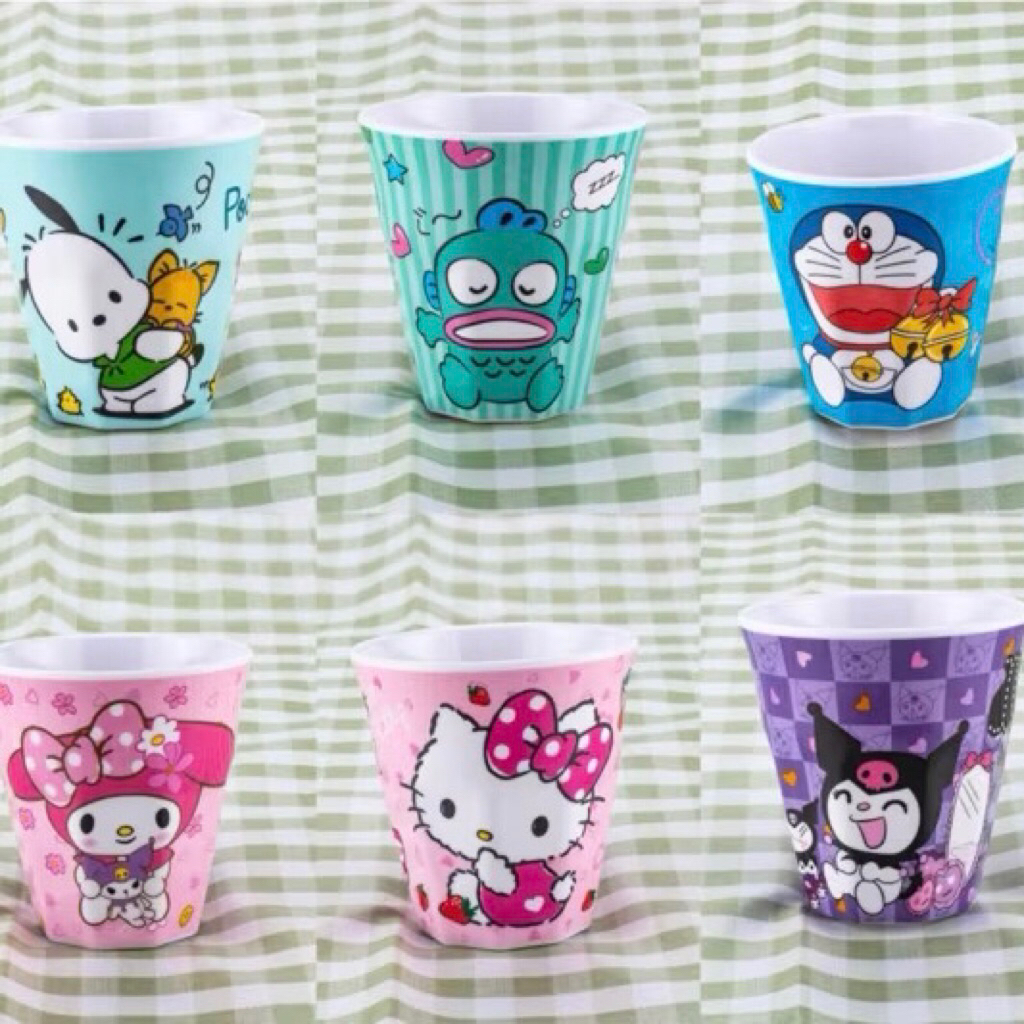 gelas melamin minum anak karakter