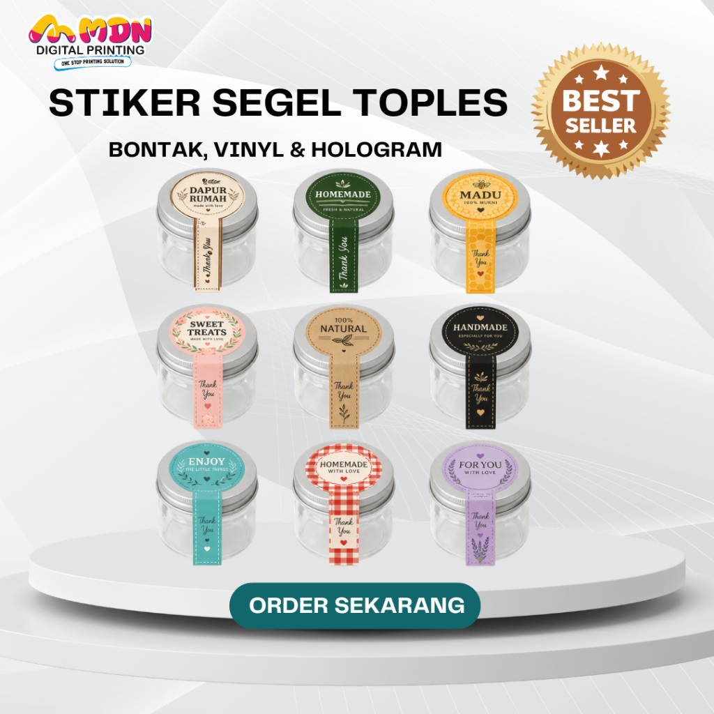 STIKER SEGEL / STIKER SEGEL TOPLES / STIKER SEGEL BOTOL / STIKER SEAL /  STIKER LABEL / STIKER CUSTO