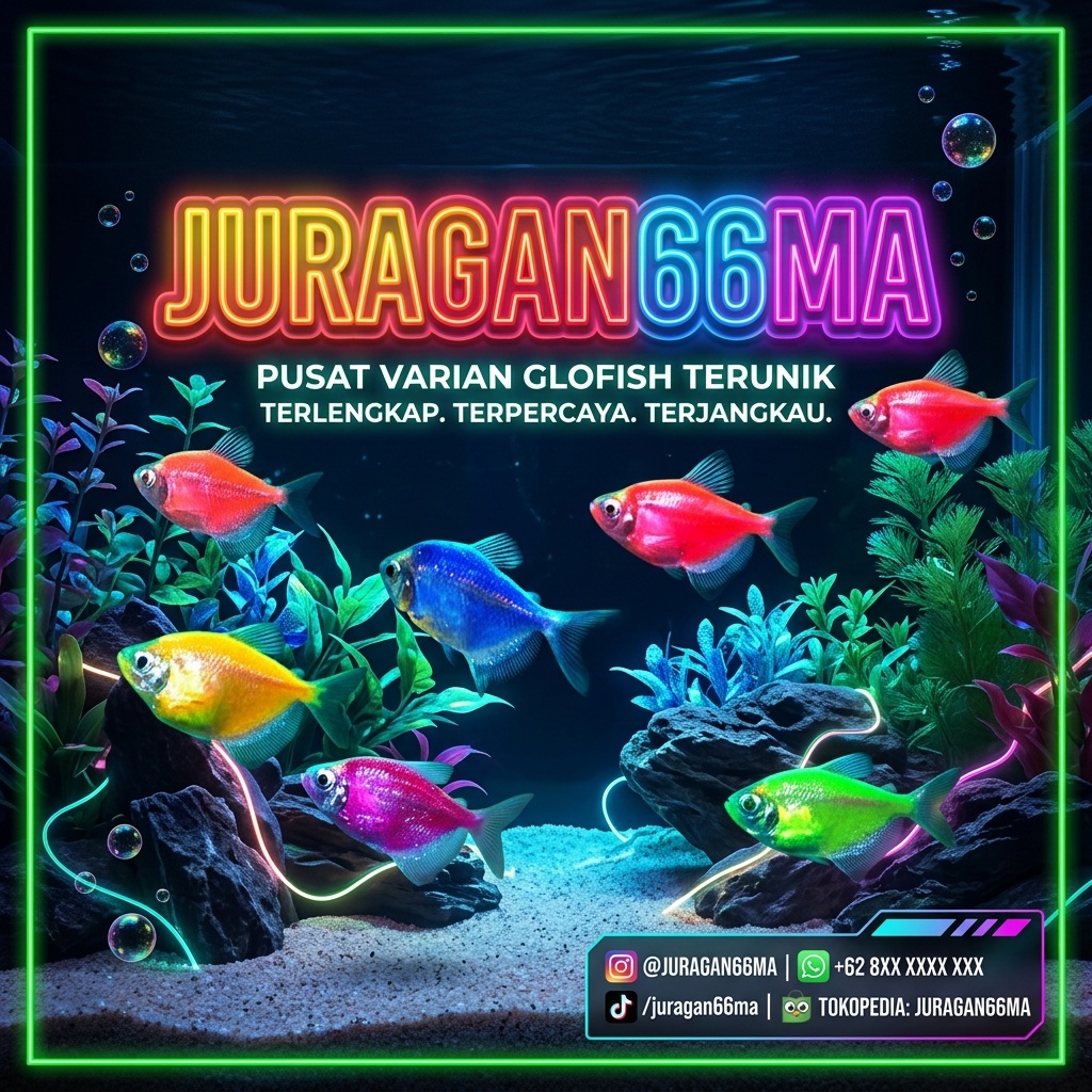 Glofish Tetra Mix Color 15-30 Ekor – Ikan Hias Aquarium Glow Cantik