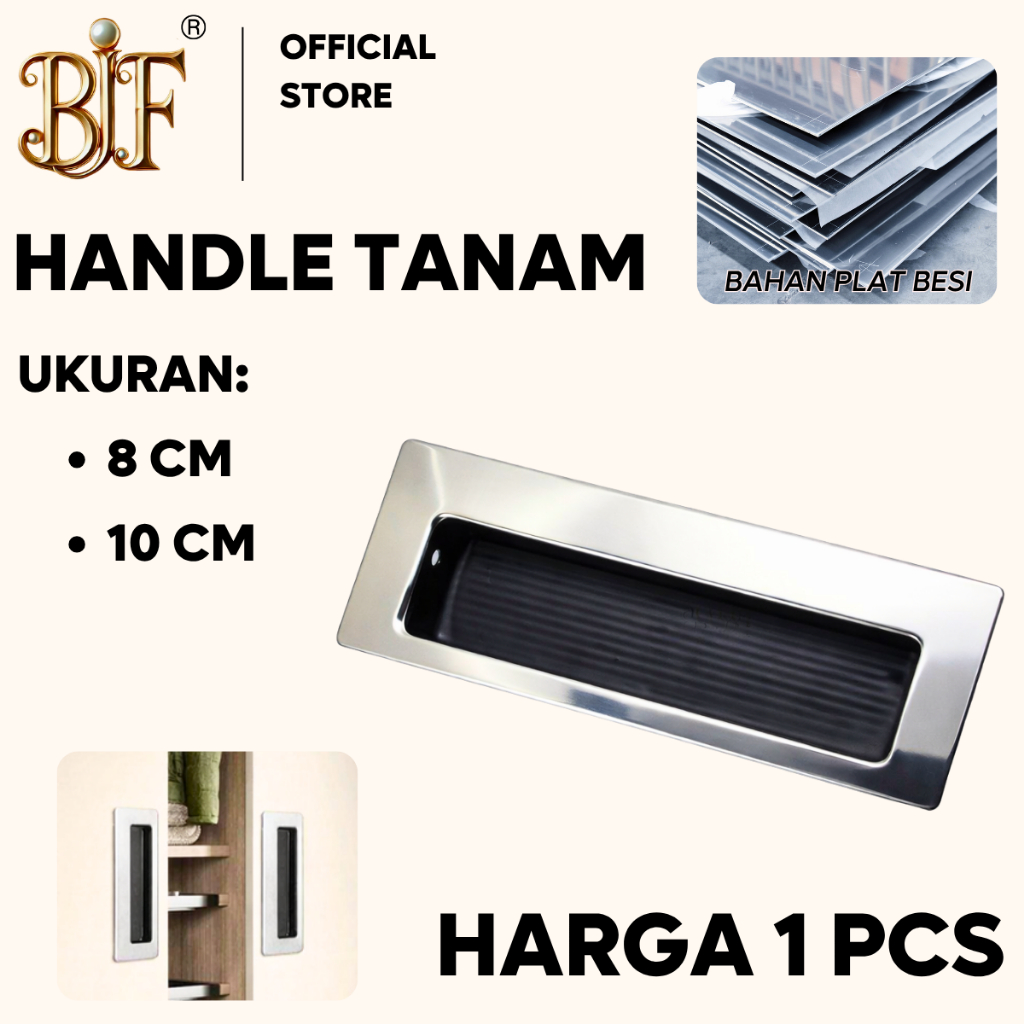 Handle Tanam Lemari Pintu Geser Sliding Model Kotak