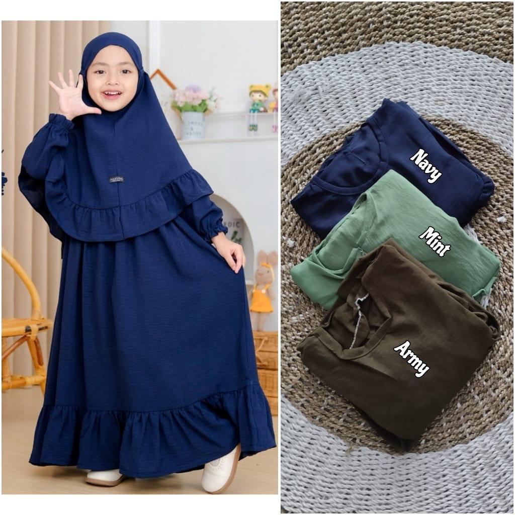 Gamis Anak Malika Set Hijab
