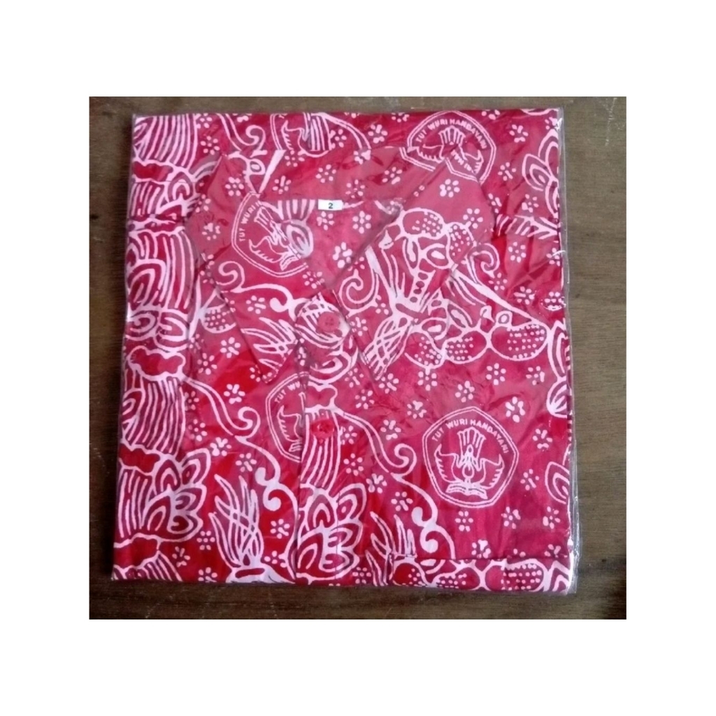 batik sekolah SD probolinggo lengan pendek nomor 2