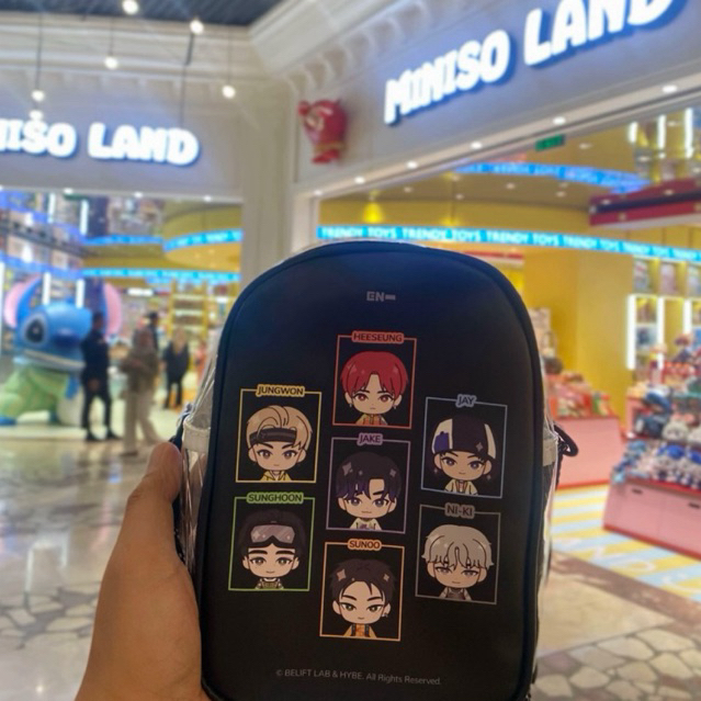 miniso x Enhypen shoulder bag