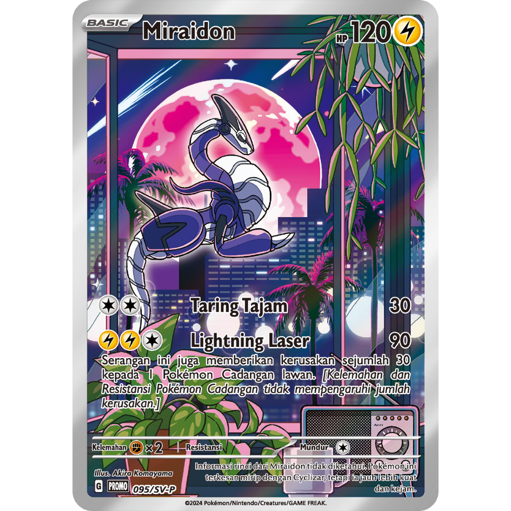 Pokemon TCG Indonesia Miraidon AR Promo Harta Berkilau