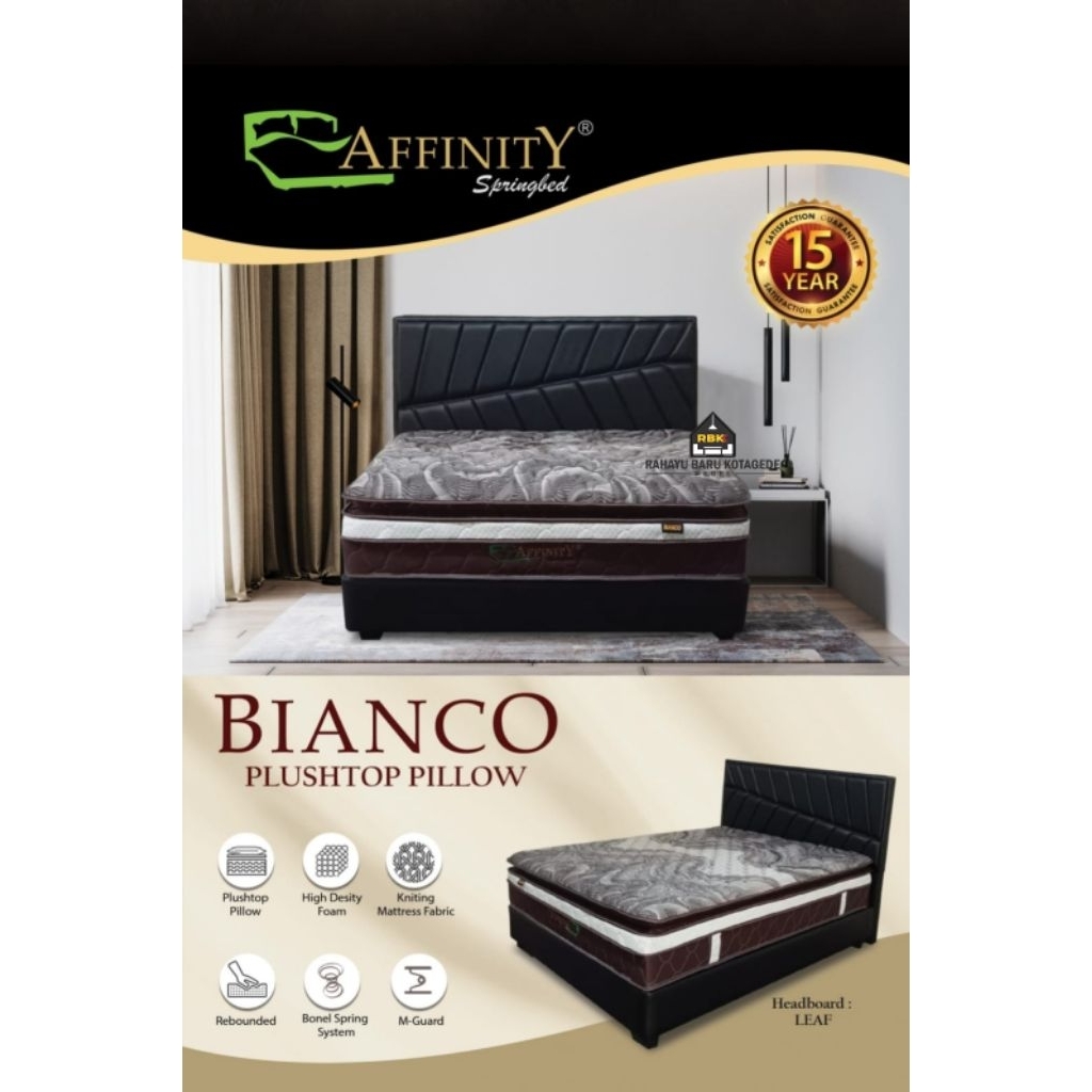 Springbed BIANCO AFFINITY 160x200cm Springbed Plushtop Springbed Murah Jogja