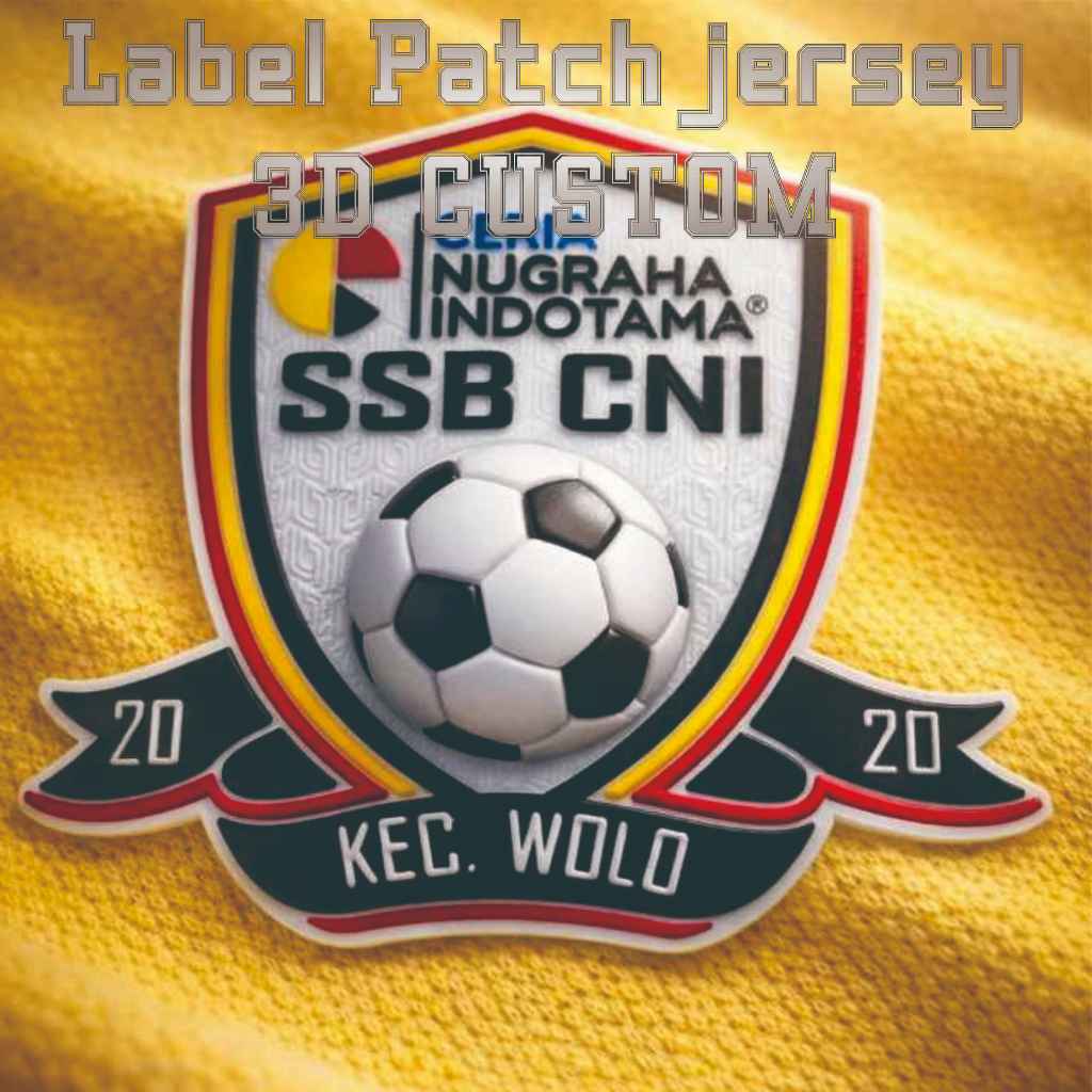 Patch Jersey Custom 3D Rubber TPU Silikon Standar 7cm 8-9cm Bentuk 2D 3D suply Jakarta baha rubber b