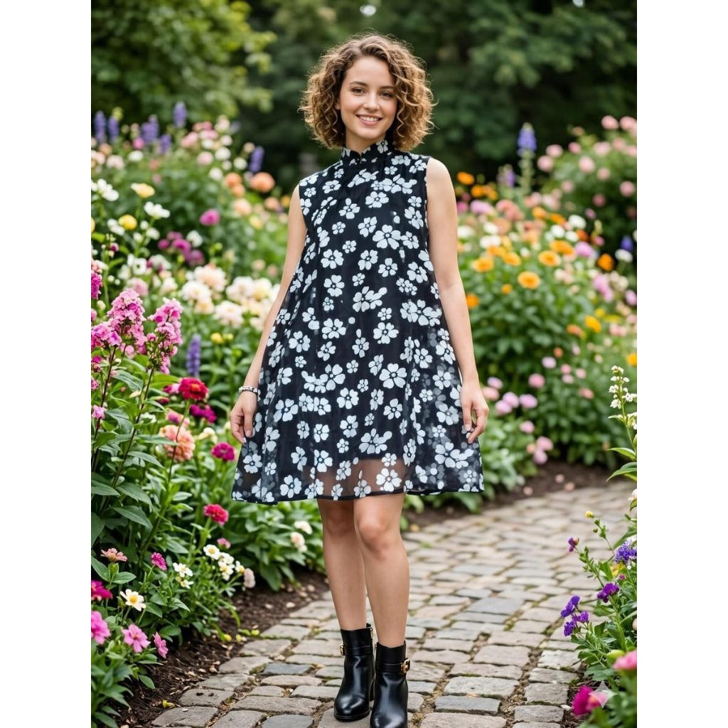 Minna Dress edisi warna Hitam BLACK