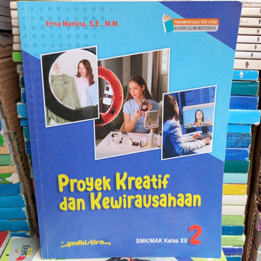 Buku Bekas Proyek Kreatif dan Kewirausahaan. SMK Mak Kelas XI Kurikulum Merdeka Penerbit Yudhistira