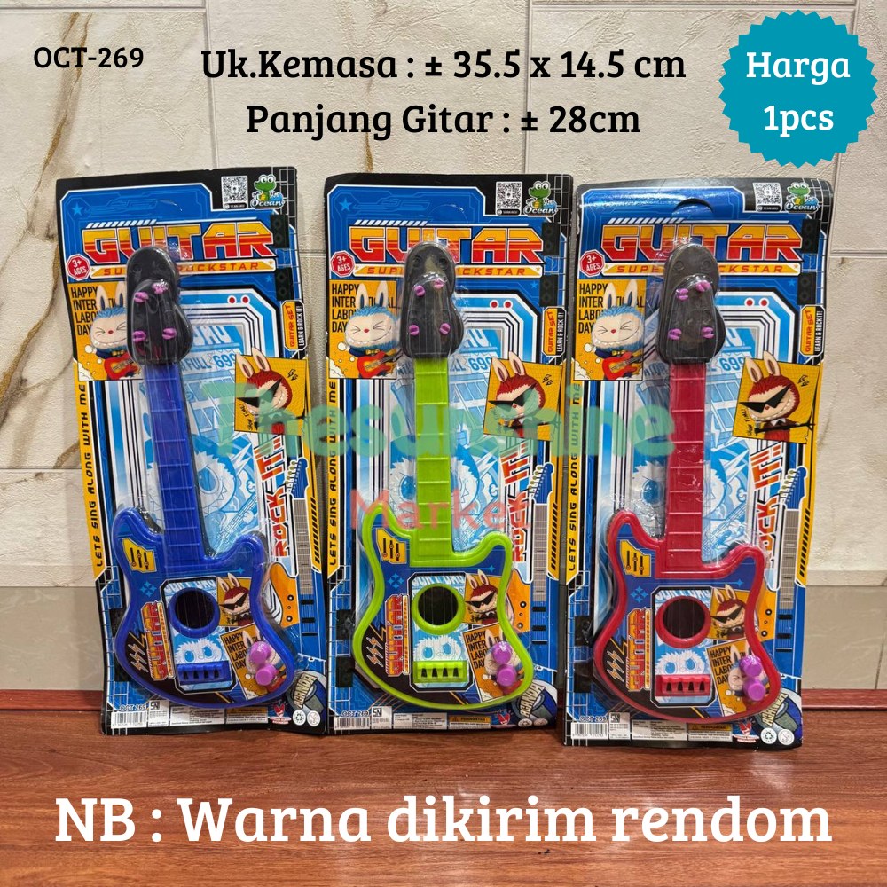 MAINAN ANAK GITAR MUSIK UK KECIL OCT 306/MAINAN EDUKASI GITARAN ANAK