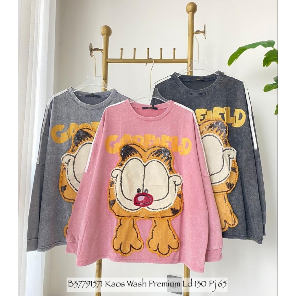 Real pic Original dan TERMURAH Kaos Jeans wash tebal PREMIUM IMPORT / Kaos Jumbo PREMIUM Butik / Kao