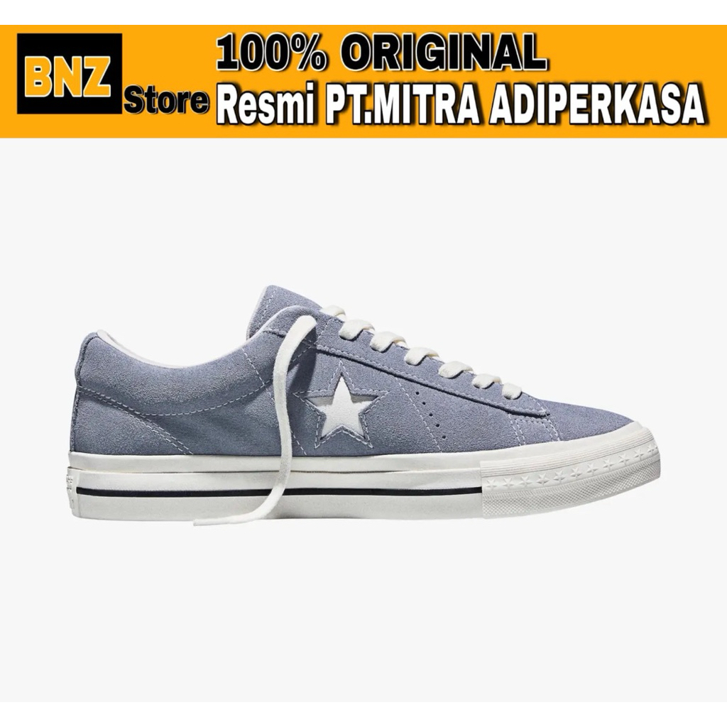 Sepatu Sneakers Pria Converse One Star 95 Thunder Whale/Vintage White