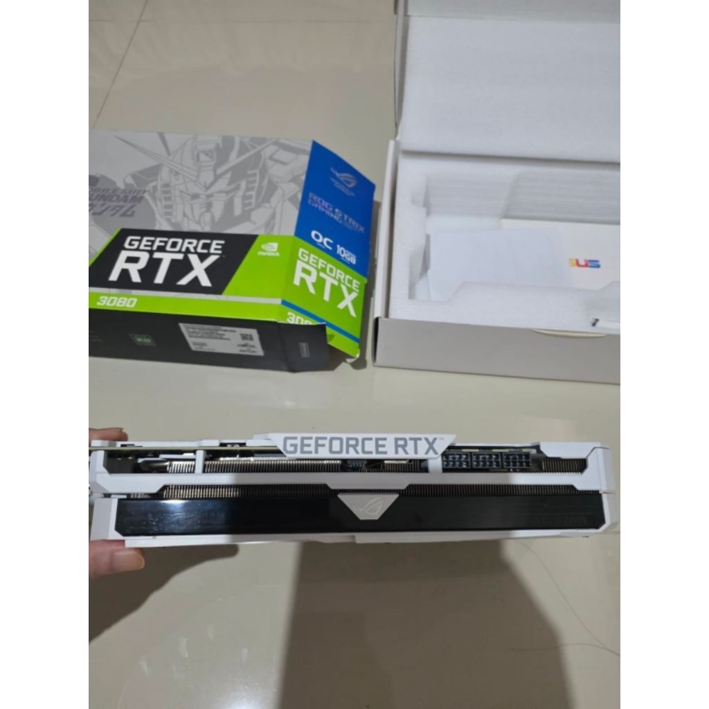 ASUS ROG STRIX NVIDIA RTX 3080 10GB GDDR6 GUNDAM EDITION SECOND SEPERTI BARU