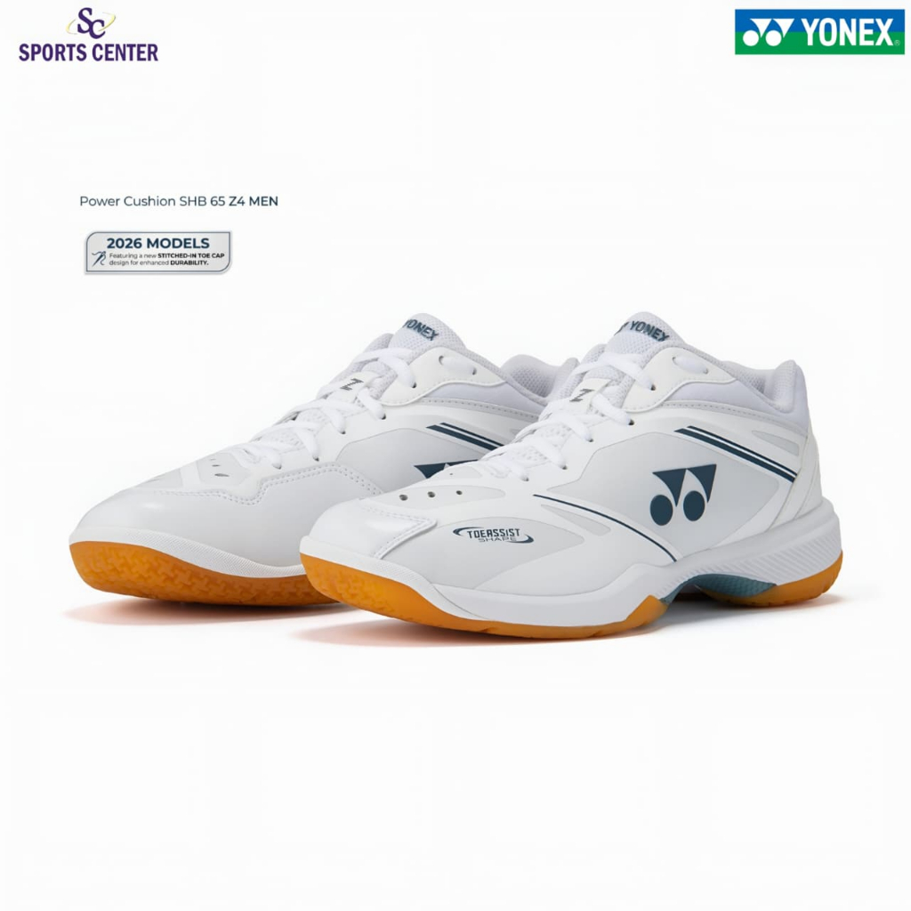 New Sepatu Badminton Yonex Power Cushion SHB65 Z4 / SHB 65 Z4 / SHB65Z4MEX Men White