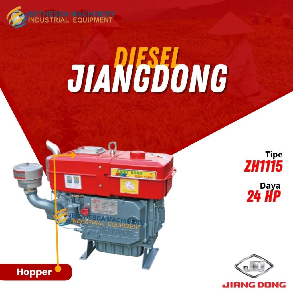 Mesin Penggerak Jiangdong 24 Hp Diesel Engine 24 PK - ZH 1115