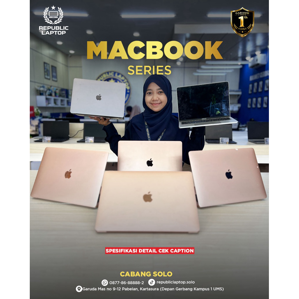 Macbook Air Series | Laptop Premium Elegan Garansi 1 Tahun & Tukar Tambah