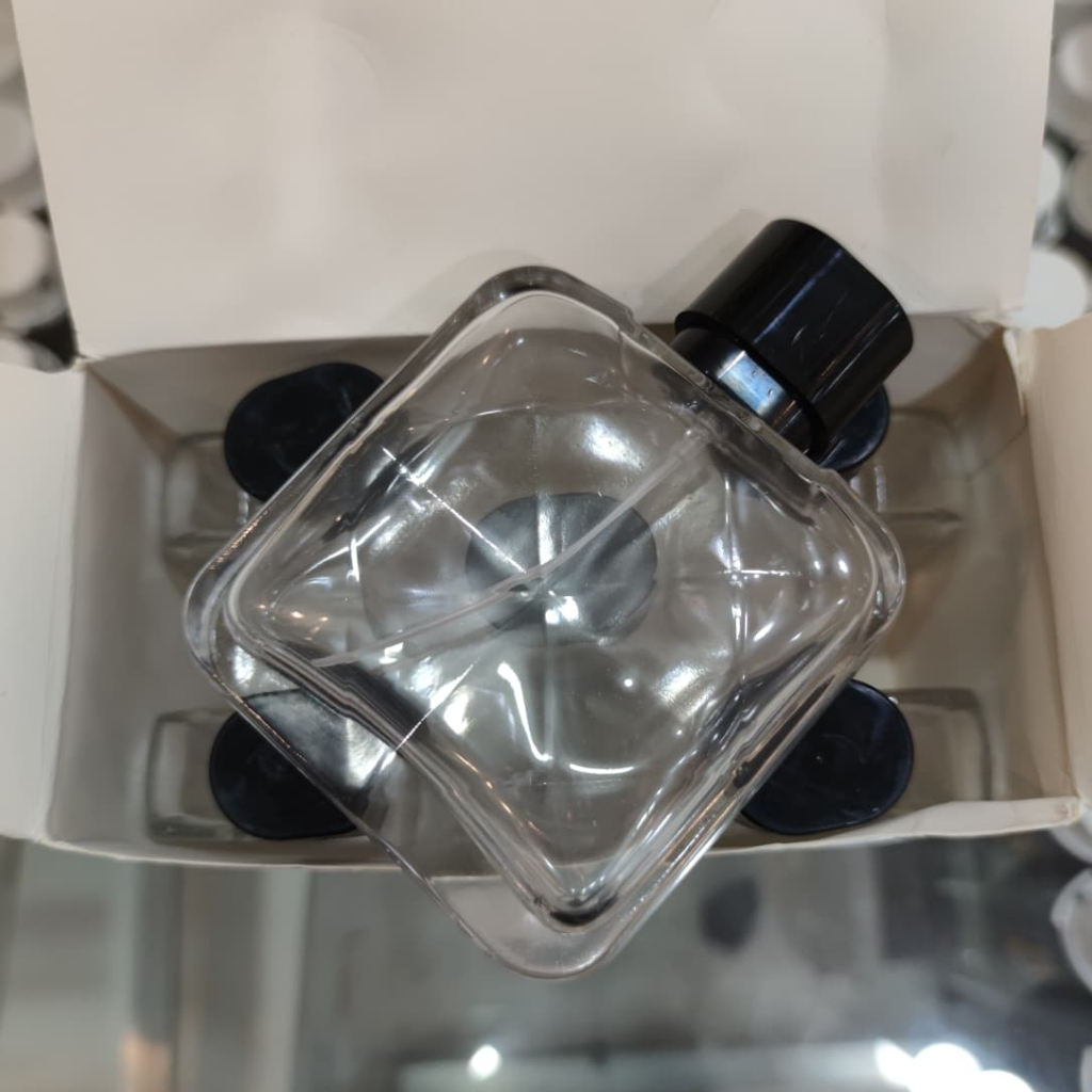 Botol - JEANY 100 ML | Botol parfum kosong drat spray putar kaca ( pcs ) - diamond