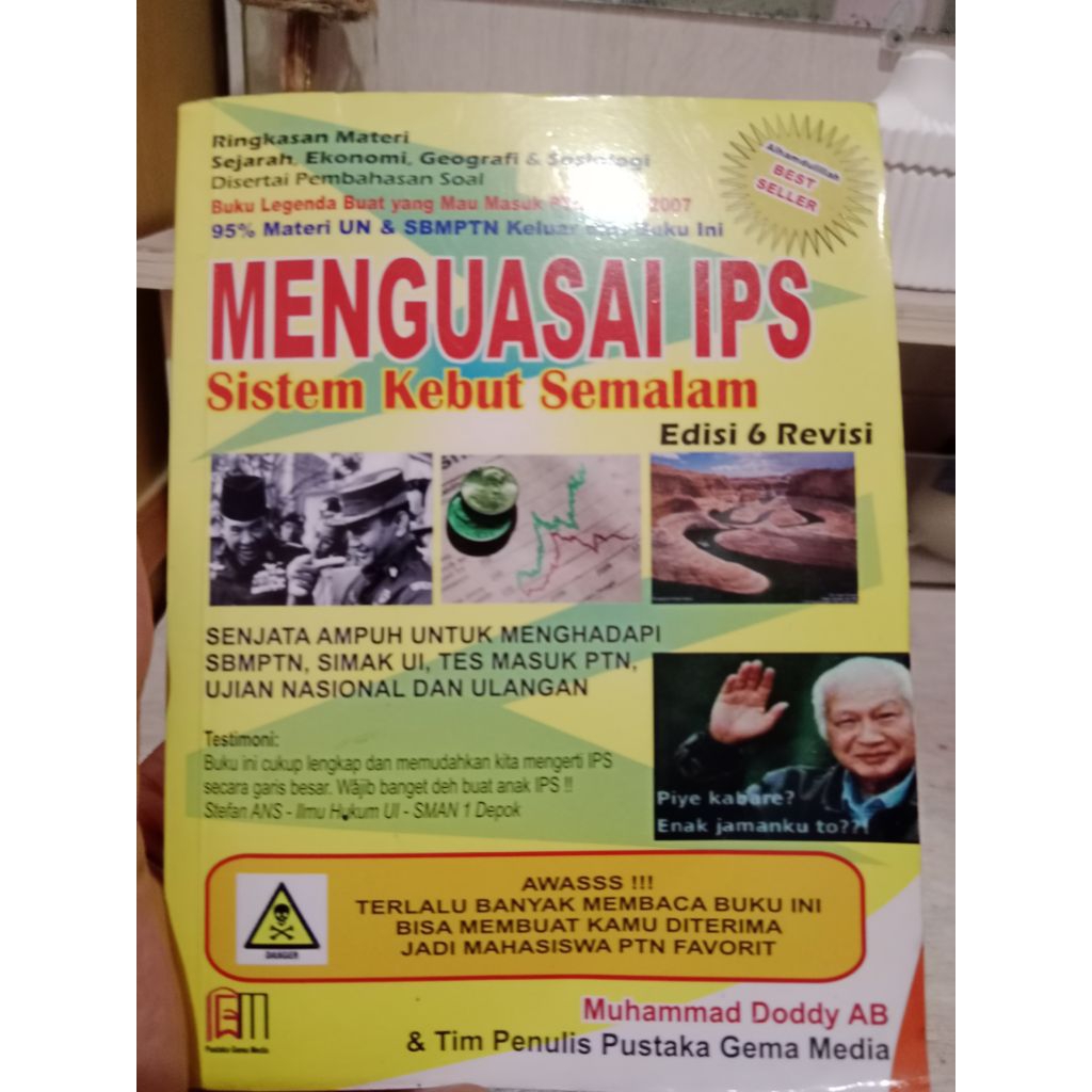 PRELOVED BUKU MENGUASAI IPS SISTEM KEBUT SEMALAM/TKA SMA/UTBK/SOSHUM