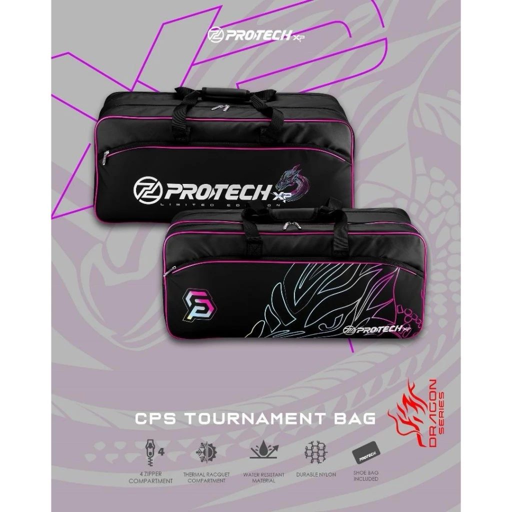 Tas Raket Badminton Protech CPS Dragon Series NEW ORIGINAL