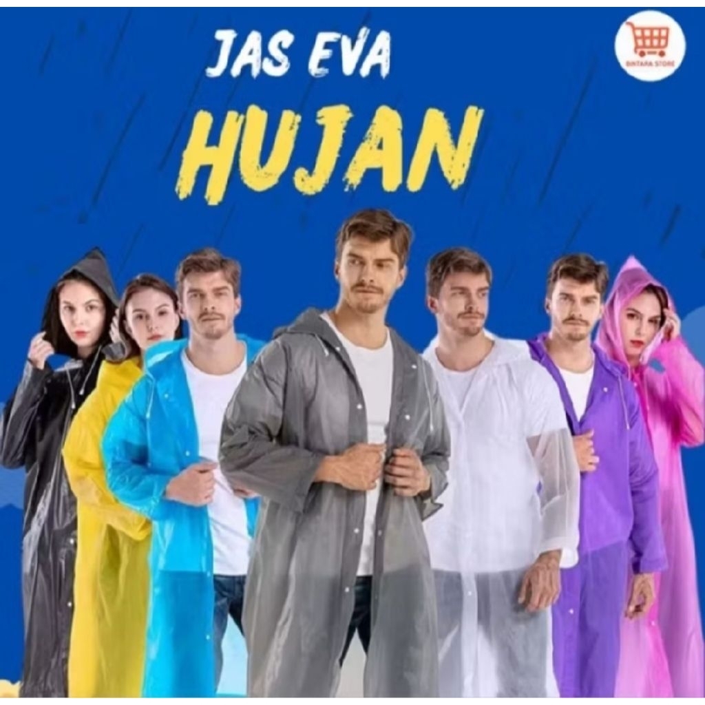 Jas hujan Eva dewasa Jas hujan dewasa ponco mantel jas hujan tebal eva dewasa
