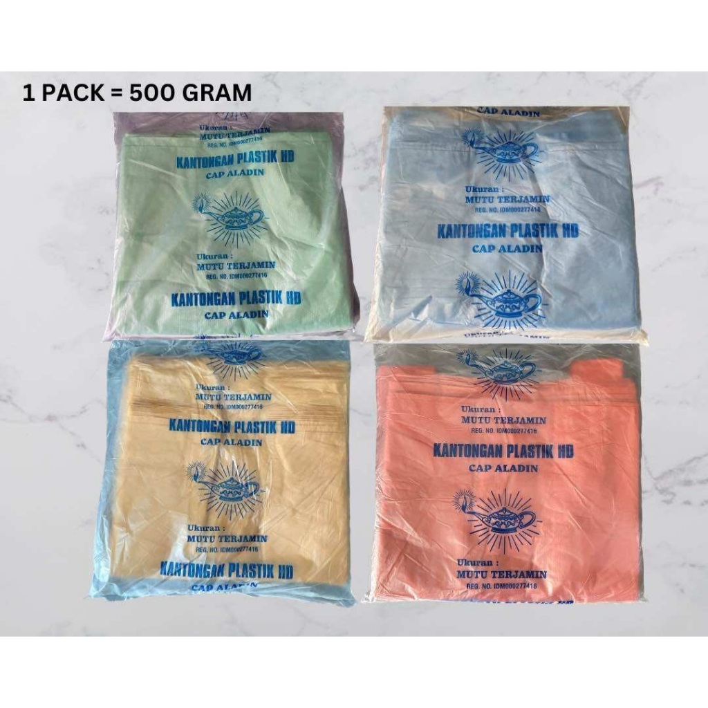 Kantong Plastik Asoy / Kresek Cap Aladin 500gr