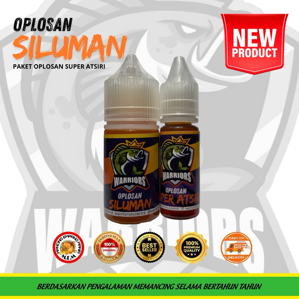 Paket Essen Galapung Ikan Mas Oplosan Siluman 30ml + Oplosan Super Atsiri 15ml Warriors Essence