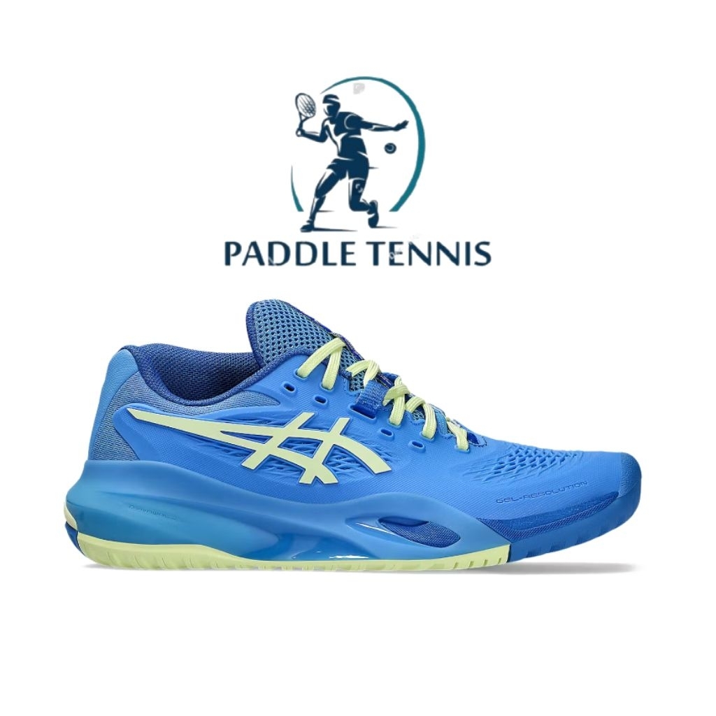 Sepatu Tenis Asics Gell Resolution X Blue Hudle Yellow