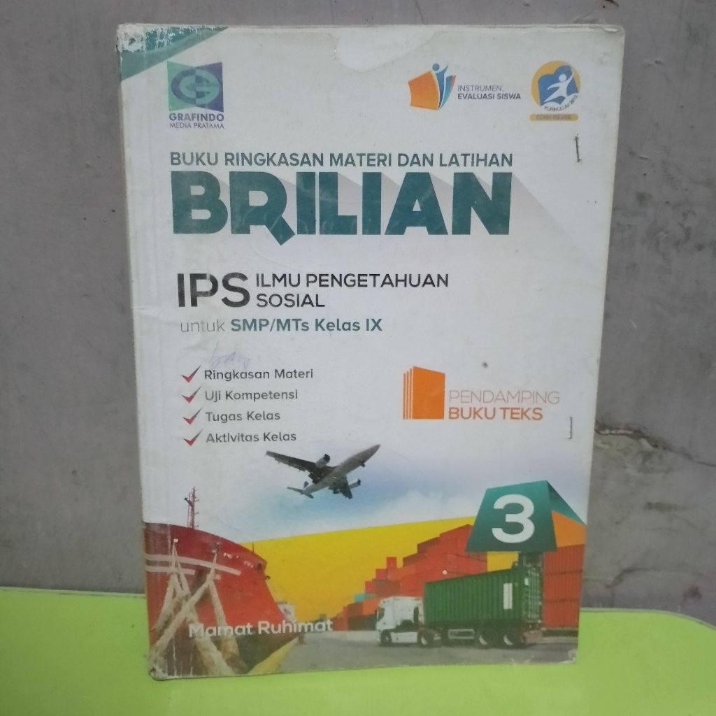 BRILIAN IPS INSTRUMEN EVALUASI SISWA UNTUK SMP/MTS KELAS 9 PENERBIT GRAFINDO
