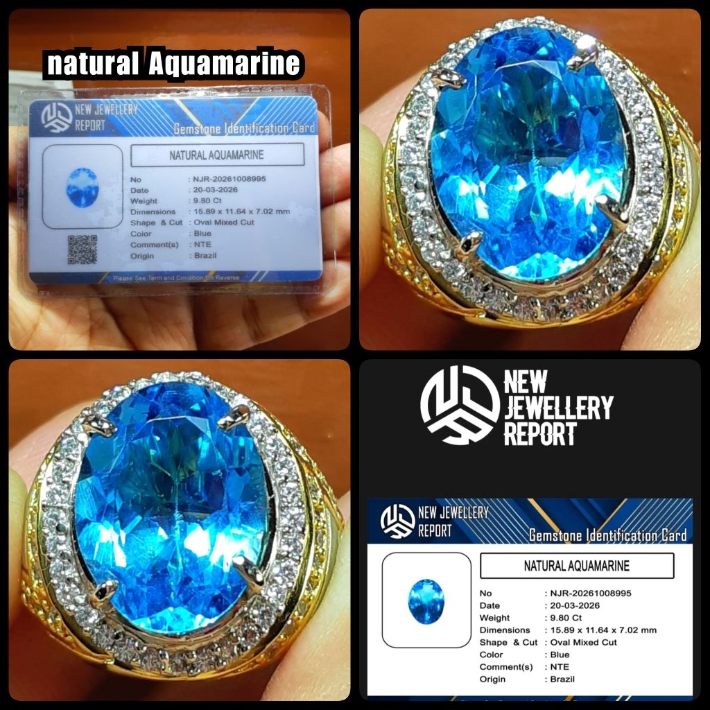 NATURAL BATU MULIA AQUAMARINE BRAZIL SUPER NTE YA