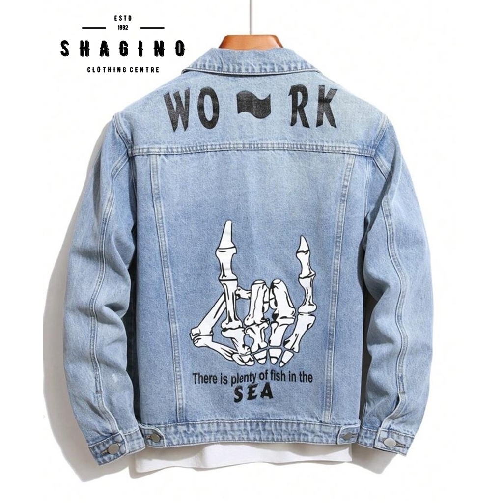Shagin0 | Jaket Jeans Terbaru / Jaket Pria / Jaket Pria Keren / Jaket Jeans Pria Korean Style / Jake