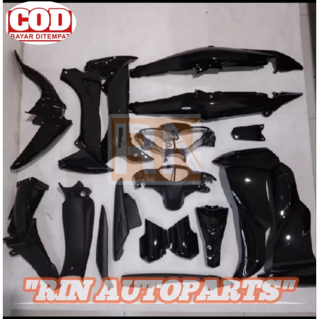 FULLSET BODI HALUS KASAR YAMAHA JUPITER Z NEW 5TP 2P2 WARNA HITAM FULL KOMPLIT SET BODY ALUS JUPITER