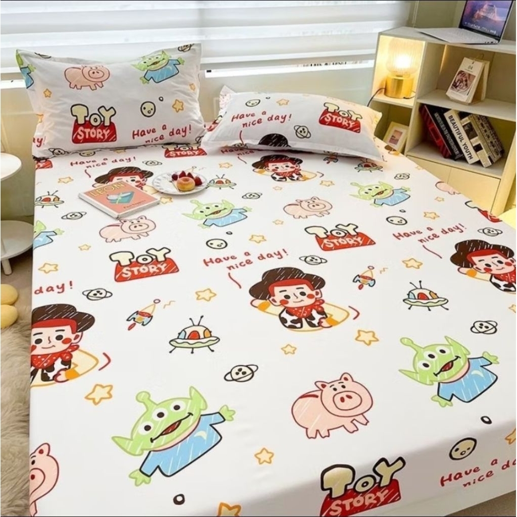 sprei anak size 120 toystory toy story katun import