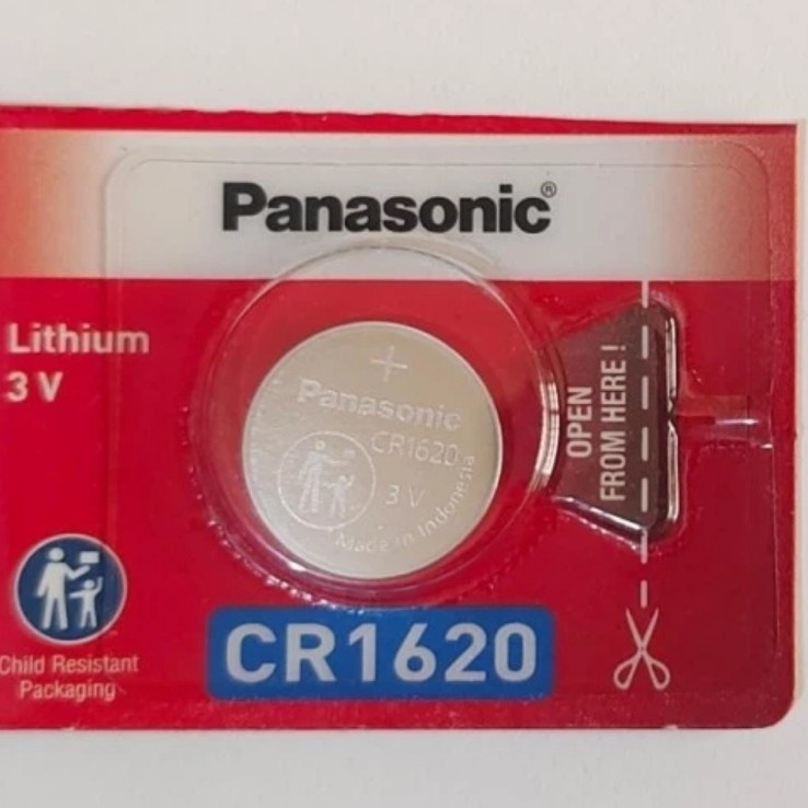 Baterai panasonic cr1620 cr 1620 3v lithium battery ori batre kancing original asli