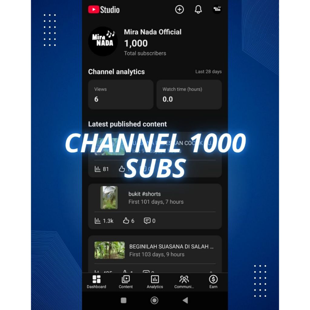 CHANNEL YOUTUBE 1000 SUBSCRIBER POLOSAN