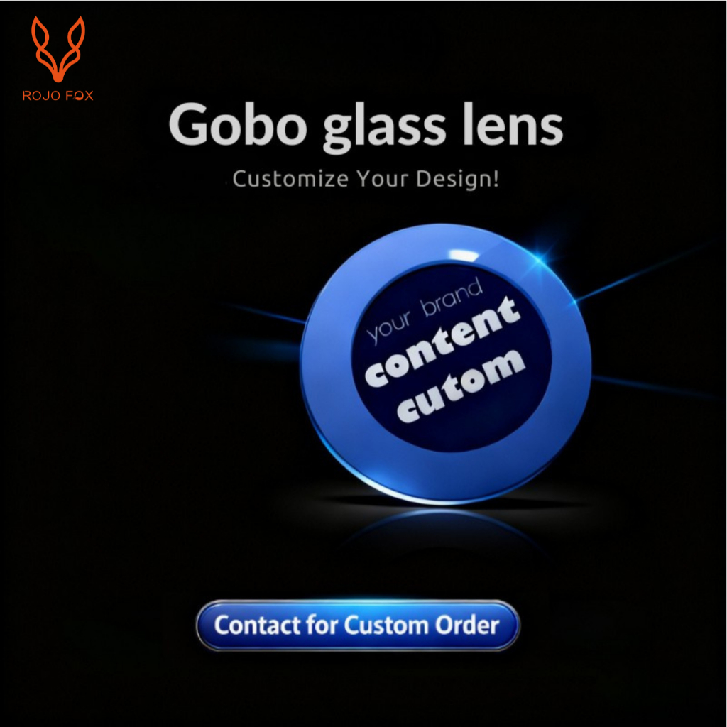 Customized Logo Projector logo slide reflective glass pieces of gobo projector coated glass lens for