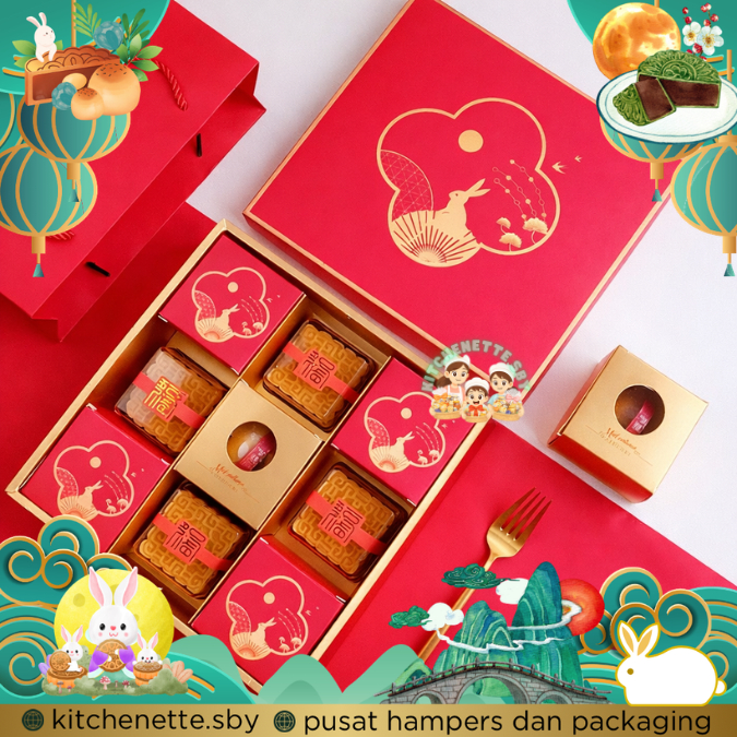 Box Mooncake Satuan Kotak Mooncake single Individual Box Mooncake Premium Kotak Kue Bulan BOX kue bu