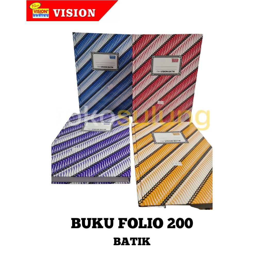 BUKU BATIK FOLIO 100 VISION | BUKU BATIK FOLIO 200 VISION | BUKU FOLIO 100 | BUKU FOLIO 200