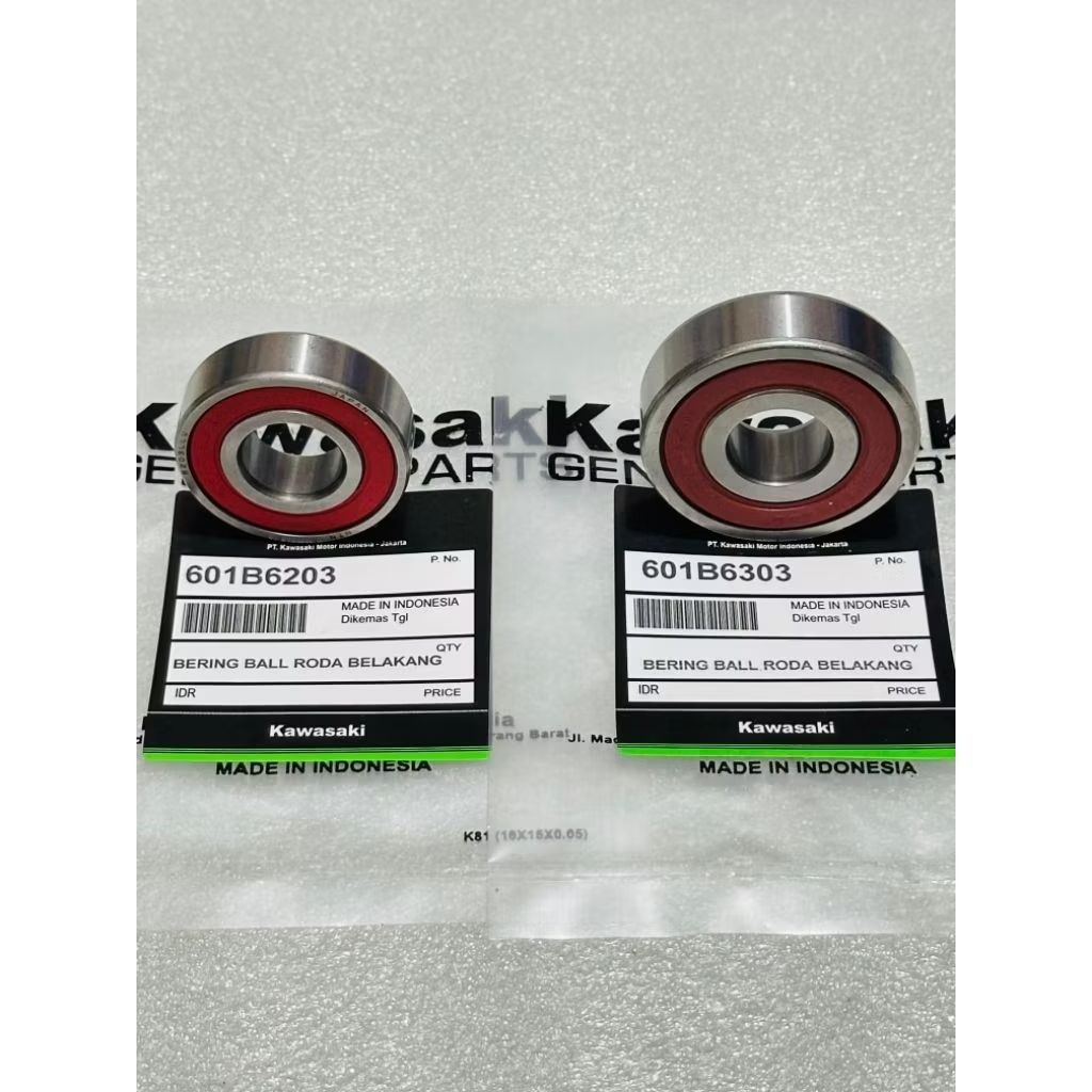Bearing laher Roda Belakang kanan kiri 6303uu+6203uu Kawasaki Ninja 250 fi old Ninja 250 fi New Ninj