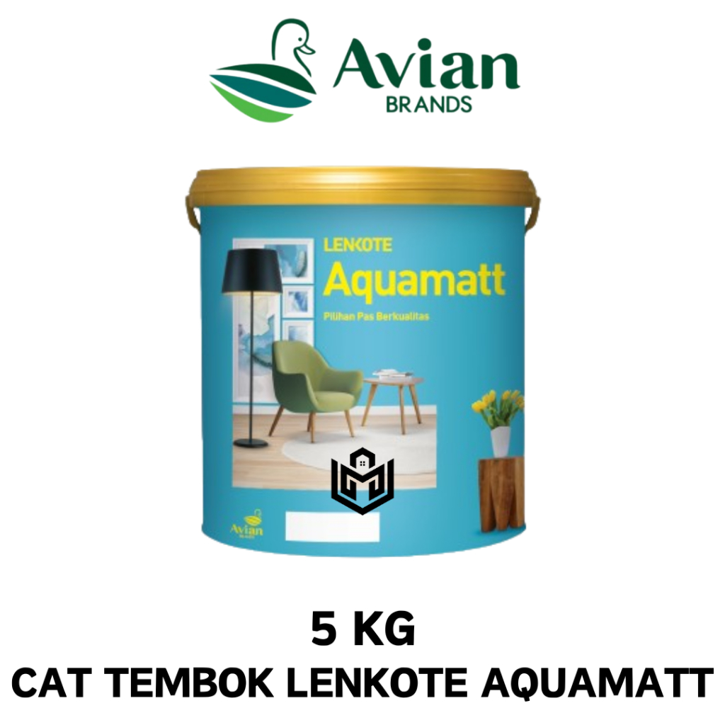 Cat Tembok Lenkote Aquamatt Kemasan 5 Kg / AVIAN BRANDS