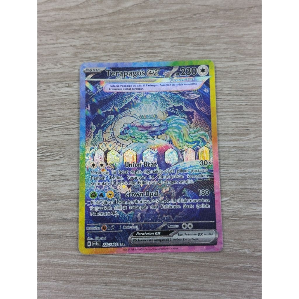 Terapagos sar Kartu Pokemon