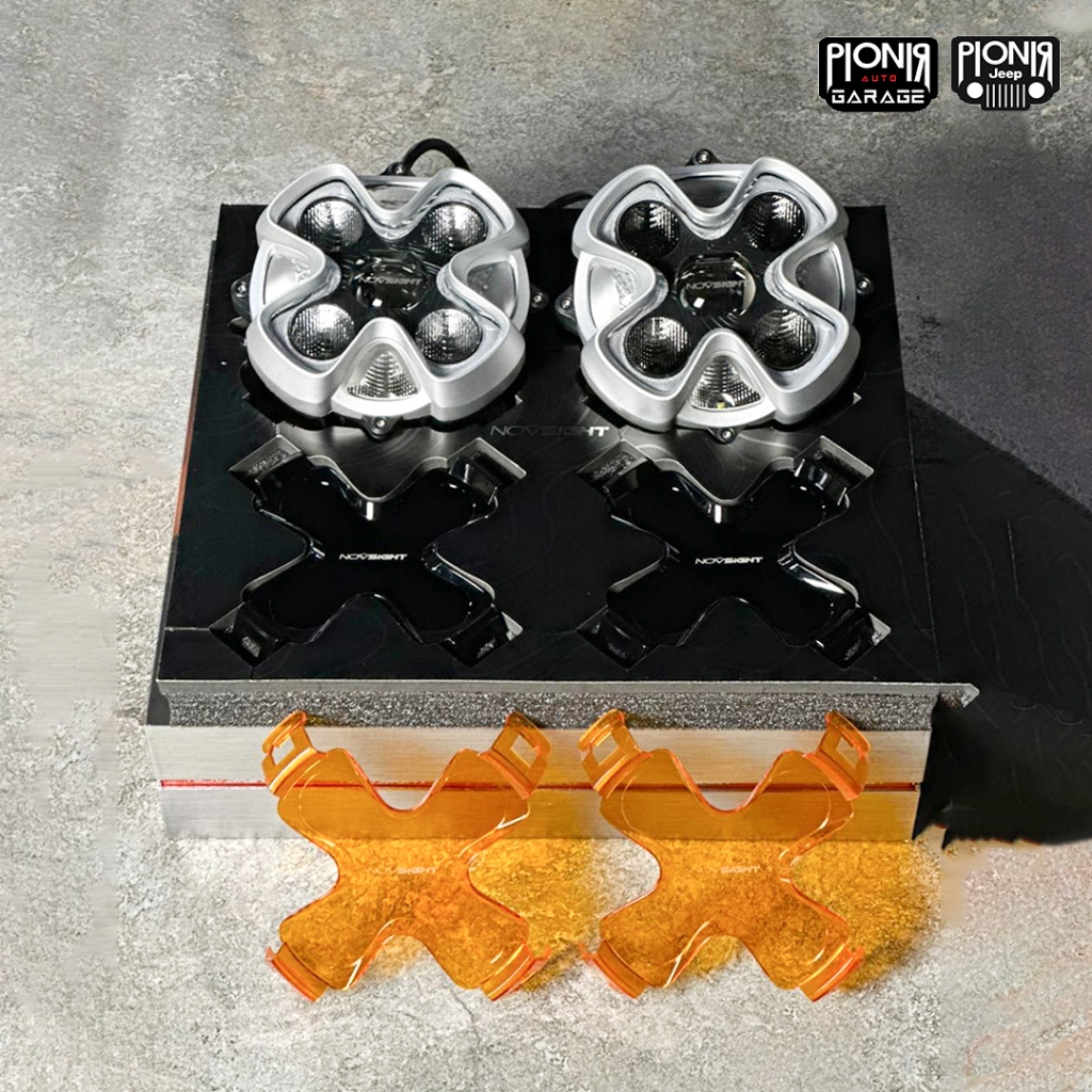 Novsight Halo Pro 8 inch Dynamic DRL Modes | LED Pod | Lampu Motor Offroad | Lampu Mobil Offroad | L