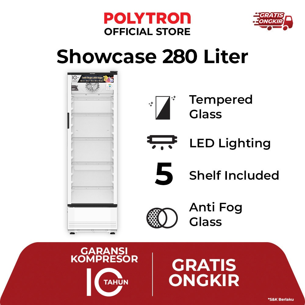 POLYTRON SHOWCASE SCN-280 (280L) SHOWCASE POLYTRON 5 RAK
