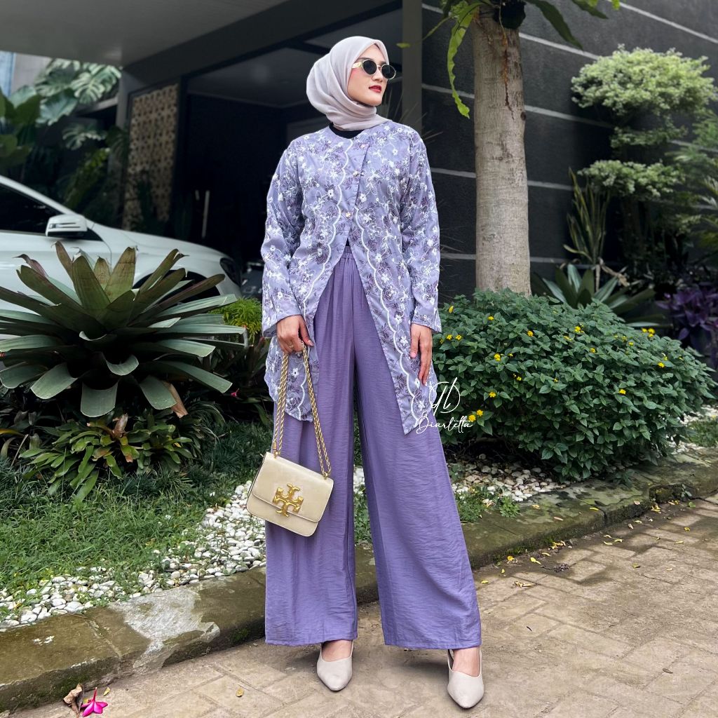 [Wajib Inner] Surinala Set Kulot Busui Friendly Katun Bordir Embroidery Premium One Set Katbol By Di