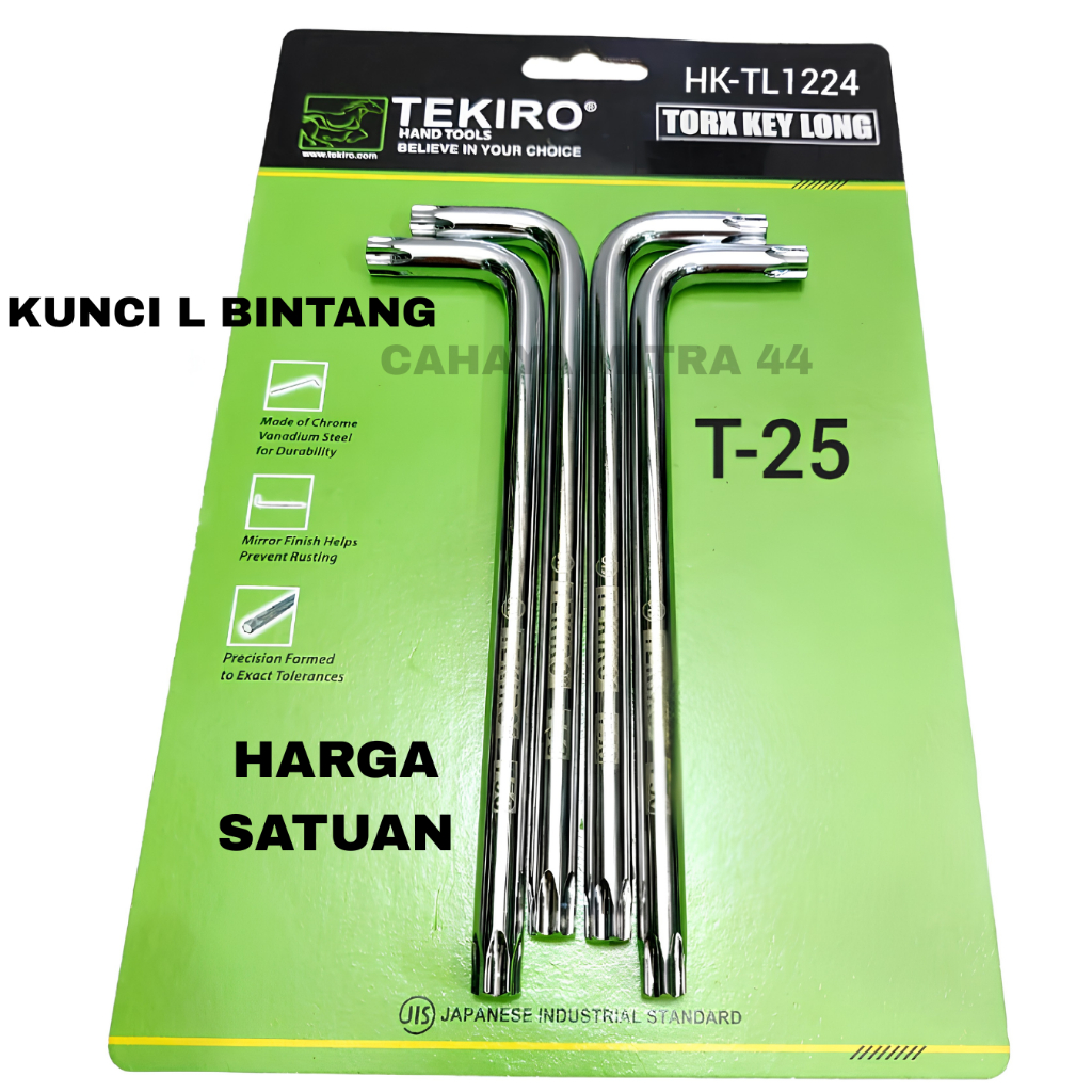 Tekiro Kunci L Bintang T 25 Panjang T25 Tekiro Untuk Buka Body Vario Satuan Original