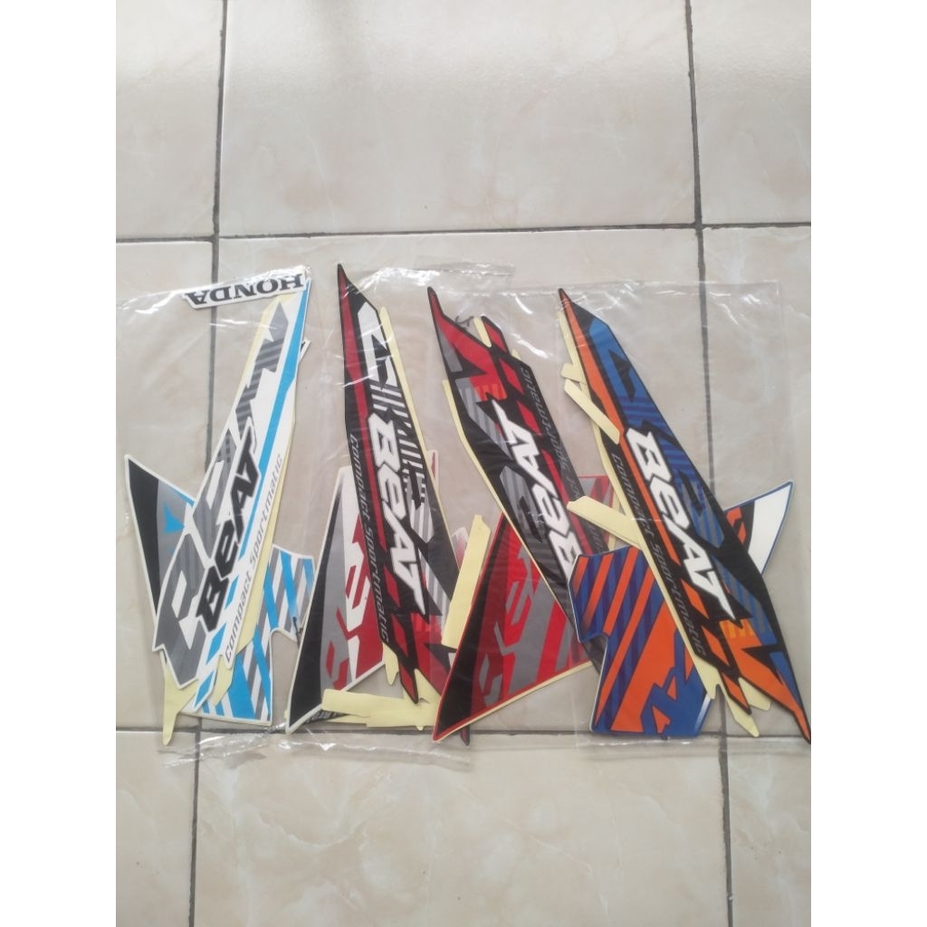 STIKER STRIPING STANDAR MOTOR HONDA BEAT 2021/LIS BODY STANDAR HONDA BEAT 2021