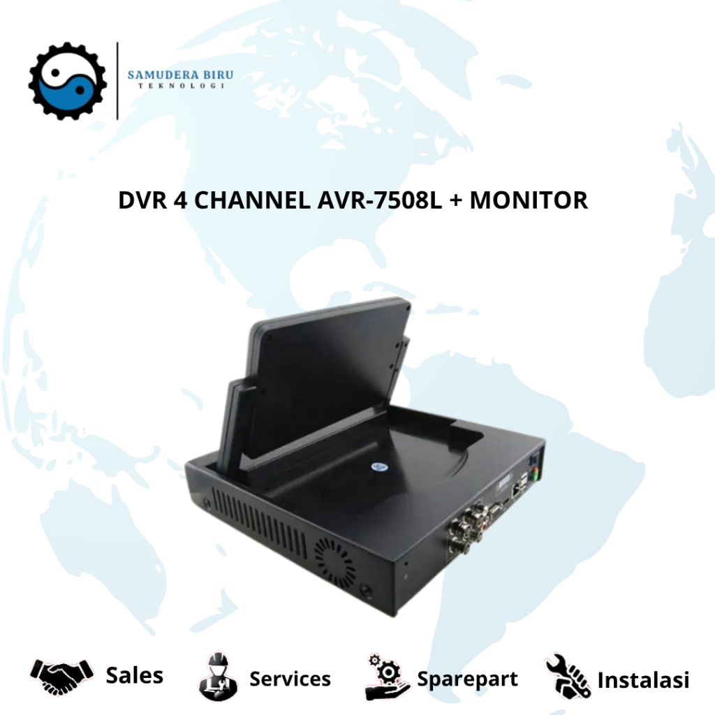 DVR 4 CHANNEL AVR-7508L + MONITOR