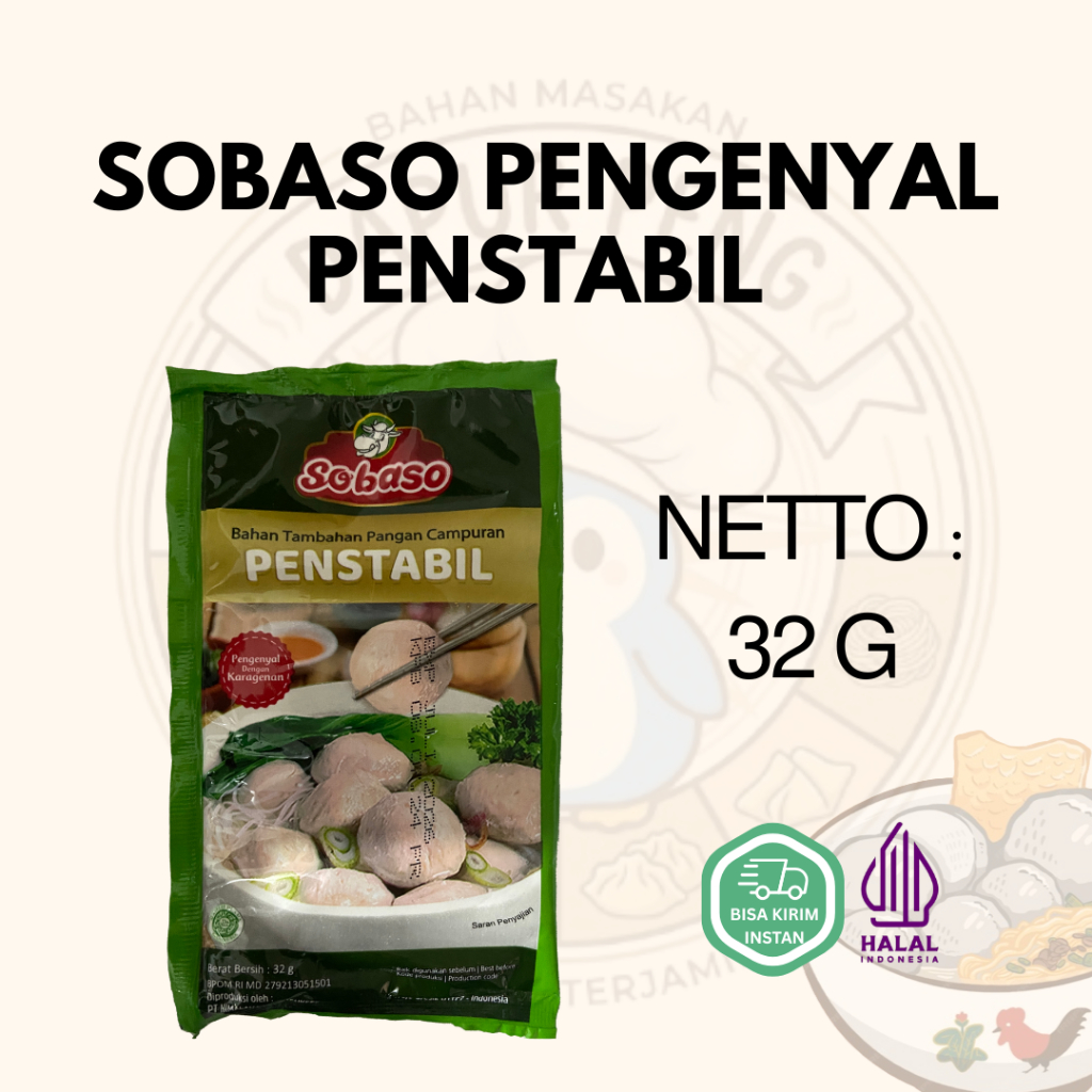 Pengenyal Penstabil 32 gr SOBASO